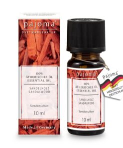 pajoma® Duftöl Sandelholz 10 ml | 100% Naturreines Ätherisches Öl für Aromatherapie, Duftlampe und Massage | Premium Qua