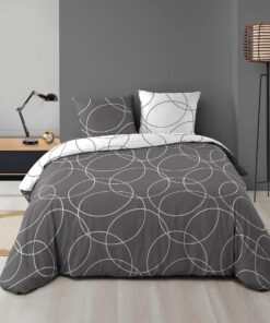 Douceur d'Intérieur Bettwäsche, Mehrfarbig, OEKO-TEX STANDARD 100, Familie, Schlafzimmer,Comfort und Gesundheit, 220 x 2