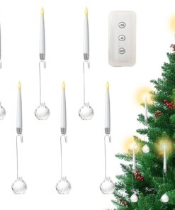 Christbaum-Kerzen Zum Anklippen - Flammenlose LED Kerzen Für Innenausstattung - Festliche Weihnachtsdekoration Mit Fernb