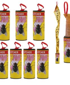 LYPER Fliege Papierstreifen Insektenfänger, Premium Fliegenvernichter für Innen und Außen,Effektives Mücken- und Fliegen