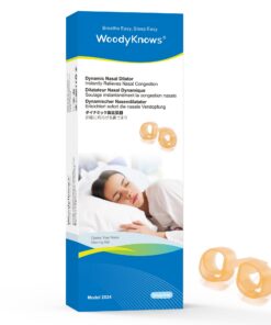 WoodyKnows Dynamischer Nasendilatator Model 2024, weich, verbessert den Schlaf und die sportliche Luftzirkulation, hilft
