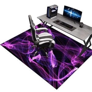 Bodenschutzmatte Bürostuhl Teppich, Hohe Dichte Anti-Silb Schutzmatte für Hartholzböden, Gaming Stuhlmatten 80 x 120 cm