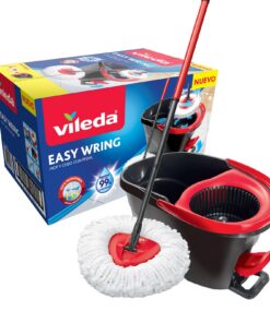 Vileda EasyWring and Clean Komplettbox Wischmopp Set für Allerläwbare Reinigung in der Familie | Vileda EasyWring and C