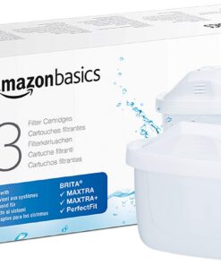 Amazon Basics Wasserfilterkartuschen, 3 Stück, für BRITA & Amazon Basics Systeme