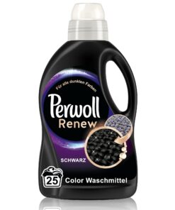 Perwoll Renew Schwarz Waschmittel 25 Washes Dunkle Farbenaktiv+Fasernstark+FarbintensitätVerbesserung (25 Waschladungen)