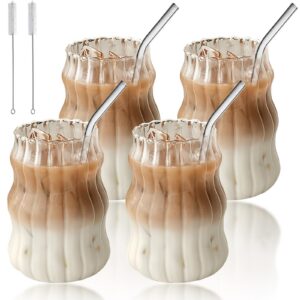 500ml Latte Macchiato Gläser Doppelwandig: für Cappuccino und Latte Tee bei Eis Getränken - Cool und Praktisch mit Trink
