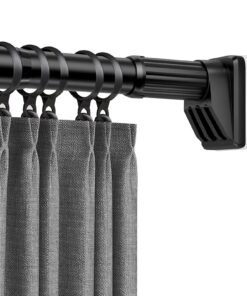 Gardinenstange ohne Bohren 40-490cm, Edelstahl Klemmstange, Klemmenstange für Badezimmer, Fenster, Küche und Schrank (Sc