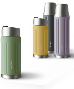 Eppikan EppiGrand Edelstahl Thermobecher - Isolierbecher & Travel Mug 500 ml, auslaufsicher mit Click & Go Deckel (500 m