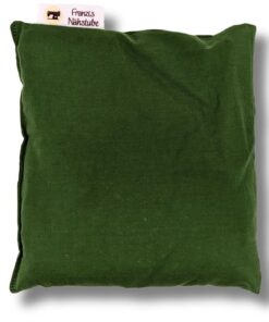Franzis Nähstube 100% Baumwoll Dinkelkissen 20x20cm Grün für Wärmekissen und Nacken.Matrix-Sleep 100% Baumwoll Dinkelkis