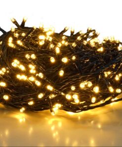 LED Lichterkette mit 200 LED - warm weiß - für den Weihnachtsbaum - Innen- und Außenbereich - 5m Kabel - Weihnachtslaufl