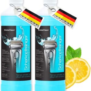 GlobaClean Scherkopfreiniger Nachfüllflüssigkeit - Kompatibel für Braun Reinigungskartuschen - Für Braun Clean & Renew K