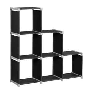 SONGMICS Bücherregal, 6-Würfel-Organizer, Wohnzimmer & Schlafzimmer, Kinderzimmer & Badezimmer, Raumteiler & Spielzeugau