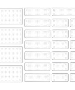 HOUSE DAY Schubladen Organizer 24 Stück 4 Größen für Küche Bad Büro Makeup