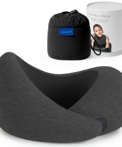 Ostrichpillow Go Reisekissen - Memory Foam, 360º Ergonomisches Design, Reisetasche Inklusive