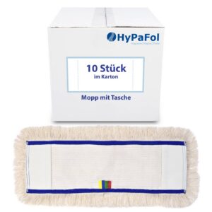 Profis Wischbezug aus Baumwolle | 50cm Breite | 10er-Pack | für alle Bodenarten und Bodenwischer | Ersatzbezug zur Schmu