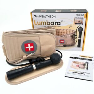 Rückengürtel HEALTHSON Lumbara® – Atmungsaktiver Schutz für Rückenschmerzen, Bestseller für tägliche Nutzung, Originalpr