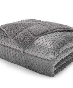 Sherpa-Fleece-Gewichtsdecke für Erwachsene, Queen-Size-Größe, 5,4 kg