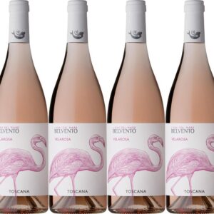 I Vini del Mare Belvento Velarosa Tascana IGP 2024 Trocken - Trockener Rotwein für Weinliebhaber zur Dinner-Vertretung (
