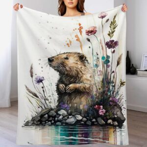Flauschige Kuscheldecke Biber Fleece, Superweiche für Couch und Bett, 150×200cm - Ultraflauschig und warm | Kuschelige