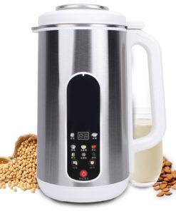 Gugxiom Automatische Nussmilch Maschine, 1200 ml, für Selbstgemachte Pflanzenmilch Sojamilch Joghurt, mit Selbstreinigun