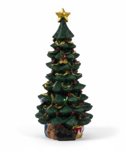 Spetebo Porzellan Weihnachtsbaum dekoriert zum Hinstellen - 25 cm - Keramik Tannenbaum Deko Aufsteller -.realpath für We