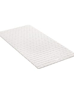 TATAY Anti-Rutsch-Badewannenmatten für Kinder - Rutschfest, SBS-Gummi, 72x36 cm, Diamant-Design, Weiß, 94 Saugnäpfen, id