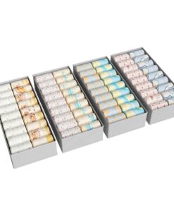 Vtopmart 4er Set Faltbare Organizer für IKEA PAX Kleiderschrank - Stabiler Boden