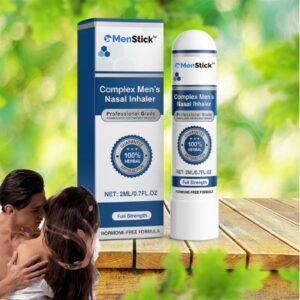 MenStick Nasal Inhaler, Komplexer Aromastift für Männer, Erfrischender duftender Nasenbalsam