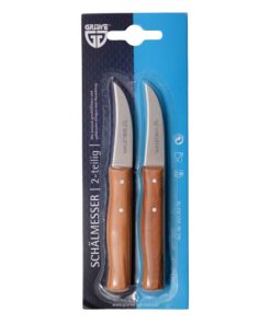 GRÄWE Schälmesser Holzgriff 2-teilig fürProfis im Holzhandel | GRÄWE Schälmesser Holzgriff 2-teilig für schärfen und We