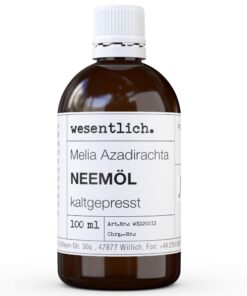 **Wesentlich Neemöl kaltgepresst 100% reines Öl für Haut und Haare - 100ml** | **Wesentlich Neemöl kaltgepresst 100% re