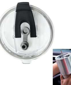 Syiyunran Auslaufsicherer Deckel für 40 oz Becher - Wiederverwendbar, Staubdicht und als Strohhalm oder direktes Trinken