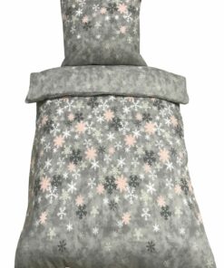 Leonardo Vicenti Kuschel Winter Flausch Bettwäsche Thermo Fleece Kristall Rosa Grau