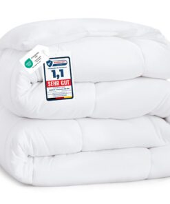BEDSURE Warm Winterdecke 135x200 cm - Weiß OEKO-TEX STANDARD 100 BEDSURE Weiß Washable Winterdecke 135x200 cm 450gsm
