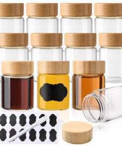 YBCPACK 12 Stück Kleine Borosilikatglashöfchen 60ml - Spülmaschinenfest, Wiederverwendbar für Shots und Drinks -Includes