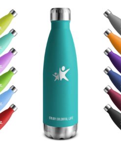 KollyKolla Thermosflasche Edelstahl 500ml/750ml/1L Auslaufsicher BPA-Frei