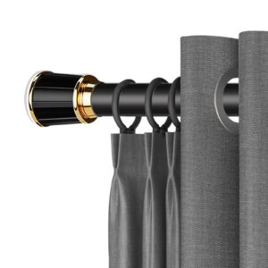 Verstellbare Spannstange Schwarz 70120 cm 33 mm Teleskopstange Dusche Badezimmer Küche Schrank Balkon