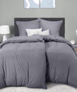 Utopia Bedding Mikrofaser Bettwäsche 135x200 4teilig - Grau OEKO-TEX STANDARD 100 Utopia Bedding 135x200 4teilig Mikrofa