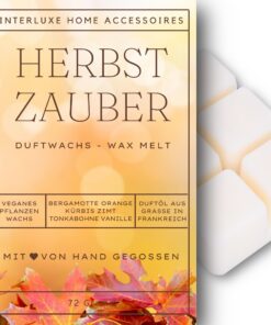 Interluxe Duftwachs Herbstzauber angenehm duftend Waxmelt für Wellness Spa | Interluxe Duftwachsblock Duftrichtung Herb