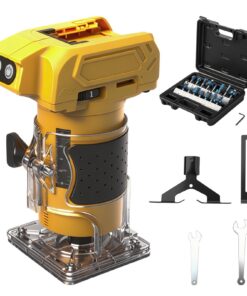 WingFly Akku Kantenfräser für Dewalt 18V/20V Batterien | WingFly Bürstenloser Tragbarer Handfräser für Holzbearbeitung