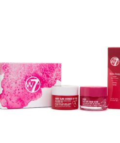W7 Sweet Dreams Lip Care Trio 3er-Set – Nacht-Lippenmaske, Balsam & Peeling mit Kirsche