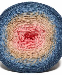 YarnArt Blumen Moonlight Glitter Baumwollgarn - Glänzendes Regenbogener Haäkeln mit metallischem Lurex, 260g Gewicht, 90