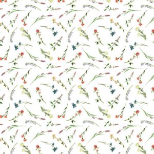 Kalina Mank Tischdecken Airlaid 80x80 cm für Gastronomie und Feiern mit Blumen Florale Deko - 20 Stück