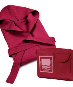 BANZAII Textil Innovator Online Bademantel für Damen und Herren - 100% Mikrofaser, Kapuze, Tasche, strapazierfähig und p