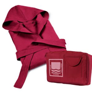 BANZAII Textil Innovator Online Bademantel für Damen und Herren - 100% Mikrofaser, Kapuze, Tasche, strapazierfähig und p