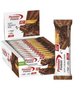 Premier Protein Soft Crunch Bar 40% Protein 12x40g Hoher Proteingehalt Low Sugar Palmölfrei Triple Chocolate