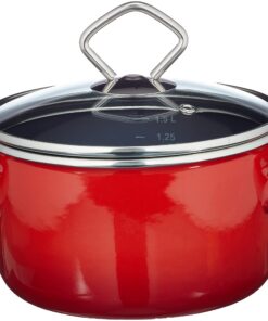 Karl Krüger 31716RO Kochtopf Rot für Küchen mit modernem Design