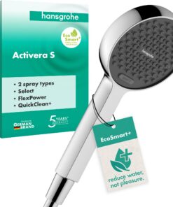 Hansgrohe Activera Select S Wassersparender Duschkopf für Ekonomiker | Hansgrohe Activera Select S 6 l/min Handbrause m
