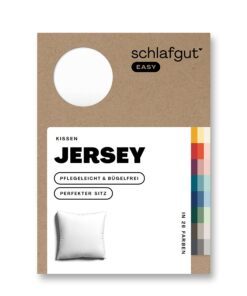 Schlafgut Kissenbezug 40x40 cm 100% Baumwolle superweich atmungsaktiv weiß