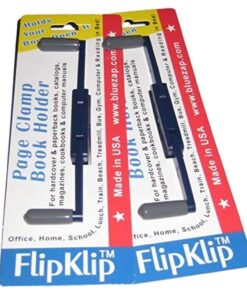 FlipKlip Ergonomischer Buchhalter 2-Pack für Schreibtisch zur Entspannung | FlipKlip 2-Paketerminal für Akribie und Kom