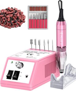 Elektrische Nagelfräse Nagelfeile Kit 30000 U/min Acryl-Gel-Nägel Polierwerkzeug Bohrer Heim-Salon professionell Valenti